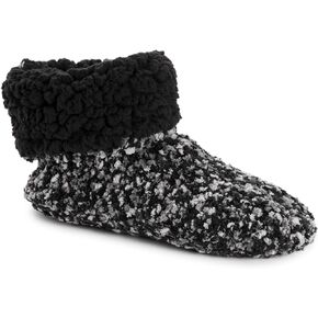MUK LUKS Women's Popcorn Cuff Bootie Slipper Socks