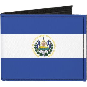 Buckle-Down Canvas Bi-fold Wallet-El Salvador Flag