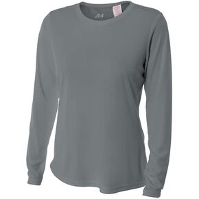 Women's Long Sleeve Wicking Cooling Sportswear Performance Shirt (6 Ladies Sizes, 22 Colors)