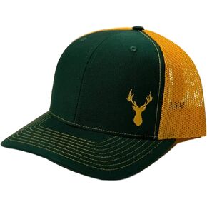 UNAMEIT Deer and Antlers Snapback Hat Curved Bill Trucker Mesh Back