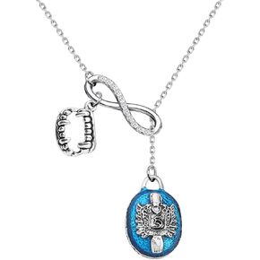 POTIY Vampire Necklace with Salvatore Damon Stefan Pendant Y Necklace Gift for Fans