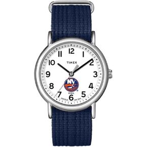 Timex Unisex Weekender 38mm Watch - NY Islanders with Slip-Thru Single Layer Strap