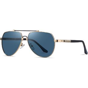 Cyxus Polarized Aviator Sunglasses for Men Classic Mirrored Lens UV Protection