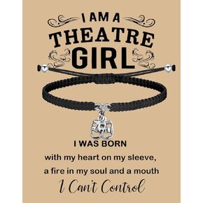 MAOFAED Theatre Lover Gift I Am A Theatre Girl Drama Student Gift Musical Gift Theatre Gift for Actress