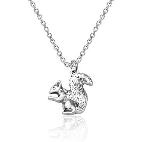 Squirrel Animal Lover Gift Cute Squirrel Pendant Necklace for Women Girls Best Friend