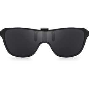 JM Polarized Clip on Sunglasses, One Piece Flip up Over Prescription Glasses Men Women