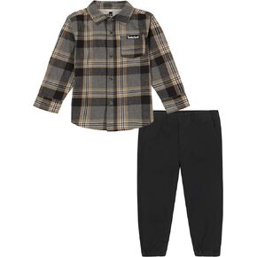 Timberland mens 2 Piece Long Sleeve Woven Shirt Set