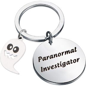 CENWA Funny Paranormal Investigator Keychain Ghost Hunter Gifts Ghost Hunting Gifts Hallowen Day Gift