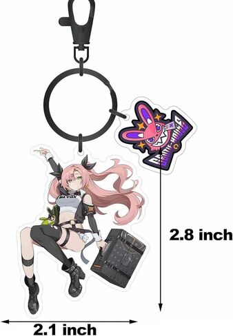رين تيم سلسلة مفاتيح زين ليس زون زيرو رائعة من الاكريليك بتصميم شخصية انيمي للنساء والرجال، منتجات لطيفة لمحبي الالعاب in Kuwait