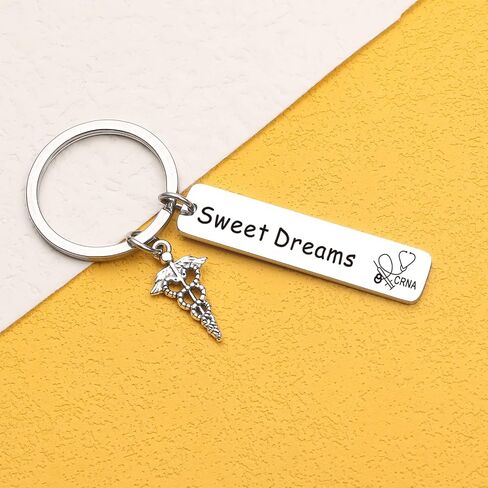 ORZOESD Anesthetist Keyring Anesthetist Thank You Jewelry Doctor Keychain School Nurse Gift in Saudi Arabia
