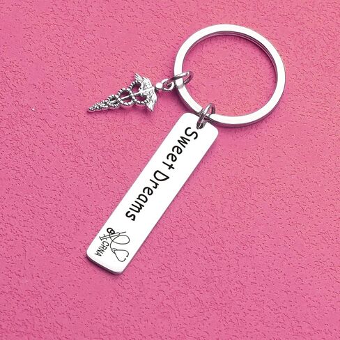 ORZOESD Anesthetist Keyring Anesthetist Thank You Jewelry Doctor Keychain School Nurse Gift in Saudi Arabia