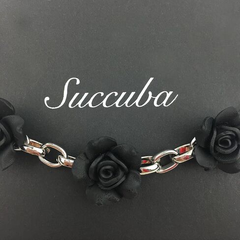 Succuba زهرة اليدوية المختنق قلادة القوس المختنق قلادة لوليتا القوس طوق القط كيتي المخملية قلادة للنساء والرجال ... in Saudi Arabia