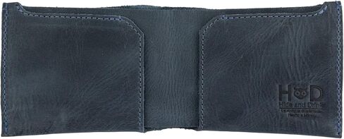 Hide & Drink, Leather Classic Wallet, Holds Up to 6 Cards Plus Flat Bills/Holder/Vintage/Travel/Pocket/Accessories, Handmade (Bourbon Brown) in Saudi Arabia