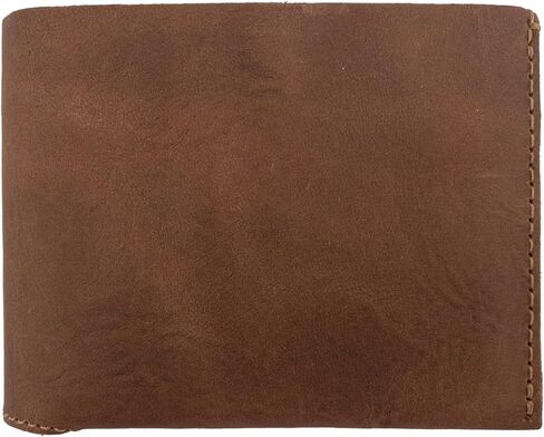 Hide & Drink, Leather Classic Wallet, Holds Up to 6 Cards Plus Flat Bills/Holder/Vintage/Travel/Pocket/Accessories, Handmade (Bourbon Brown) in Saudi Arabia