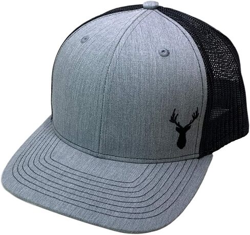 UNAMEIT Deer and Antlers Snapback Hat Curved Bill Trucker Mesh Back in Saudi Arabia