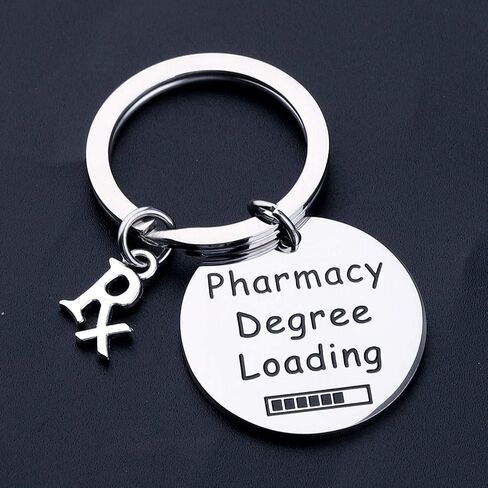 HOLLP Pharmacist Graduation Gift harmacy Pharmacis Jewelry Pharmacy Degree Loading Keychain RX Pharmacist Gift in Saudi Arabia