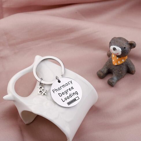 HOLLP Pharmacist Graduation Gift harmacy Pharmacis Jewelry Pharmacy Degree Loading Keychain RX Pharmacist Gift in Saudi Arabia