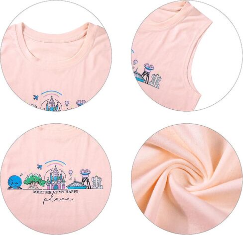 FASHGL Magic Kingdom Tank Top for Women May The Magic Be with You Tank Tops Summer Vacation Sleeveless Graphic Tee Shirt in Saudi Arabia