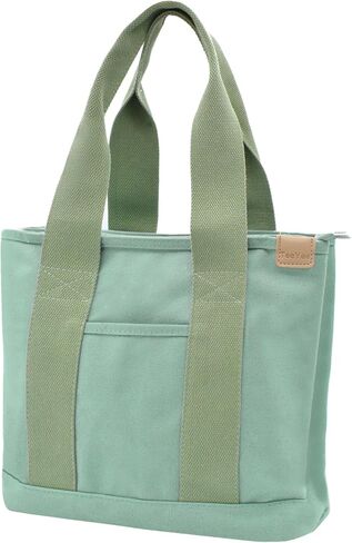Canvas Tote Bag Casual Multi pockets Handbags Large Capacity Shopping Shoulder Bag with Pocket Bags Work Purses in Saudi Arabia