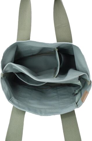 Canvas Tote Bag Casual Multi pockets Handbags Large Capacity Shopping Shoulder Bag with Pocket Bags Work Purses in Saudi Arabia