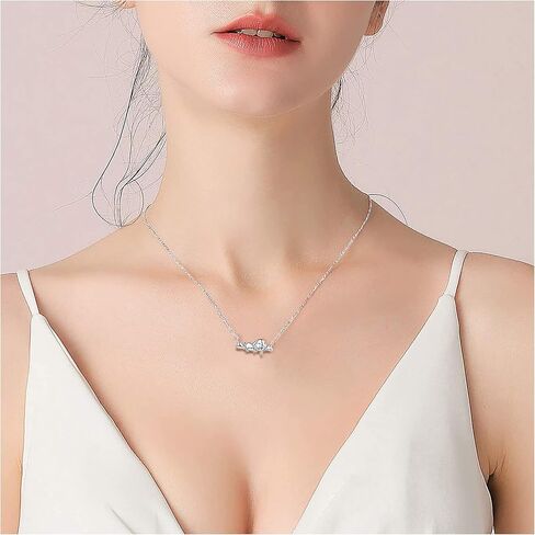 قلادة فضية للنساء، قلادة ستيب فوروارد من الفضة الاسترلينية 925، قلادة لطيفة على شكل كلب الكسلان، مجوهرات ساحرة هدايا للفتيات المراهقات, فضة استرلينية, كلب in Kuwait