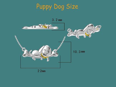 قلادة فضية للنساء، قلادة ستيب فوروارد من الفضة الاسترلينية 925، قلادة لطيفة على شكل كلب الكسلان، مجوهرات ساحرة هدايا للفتيات المراهقات, فضة استرلينية, كلب in Kuwait