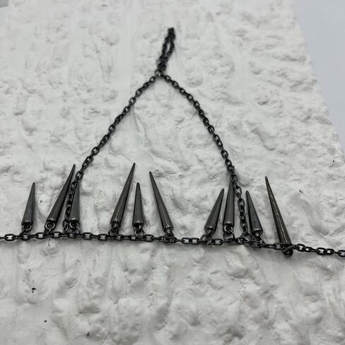 Asphire Gothic Finger Ring Chain Bracelet Layered Lariat Tassel Slave Bracelet Punk Hand Harness Bracelet Hip Hop Cosplay Party Statement Accessories for Women Teens in Kuwait