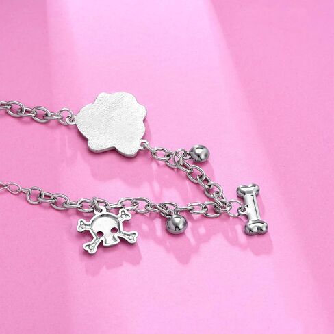 الدكتور هدية Y2K الجمجمة سوار للنساء تافه y2k الوردي الجمجمة سوار حجر الراين الهيكل العظمي ربط سلسلة سوار مجوهرات الفتيات in Kuwait