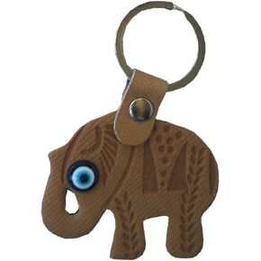 Elephant Evil Eye Keychain Keyring synthetic leather decorative Turkish - Greek in Kuwait
