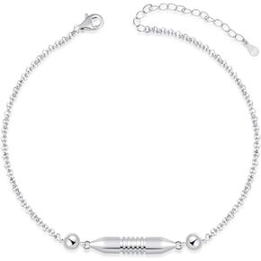 Jinlou 925 Sterling Silver Urn Bracelet for Ashes Memorial Loved Ones Cremation Bangle Ash Jewelry for Men for Women