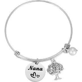 HUTIMY Nana Bracelet for Women Gifts Best Gift for A Nana Pendant Jewelry Nana Bracelets Presents Nana Bracelets