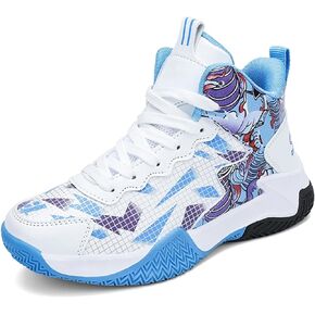 Kids Basketball Shoes Boys Cushion Sneakers Girls Athletic Running Footwear Non-Slip Little Kid/Big Kid