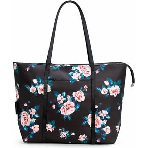 Chrysansmile Floral Tote Bag Shoulder Bags For Women Waterproof Tote Handbags For Work Beach Travel