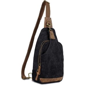 Glacier Canvas Concealed Carry Sling Bag Crossbody Backpack Purse for Men Women