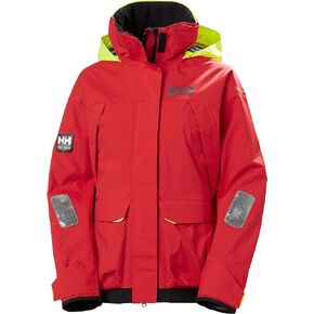 Helly-Hansen Pier 3.0 Waterproof Jackets for Women Featuring Windproof Sailing Fabric and Packable Neon Yellow Hood