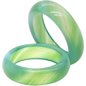 Carnelian Crystal Rings Jade Rings Natural Gemstone Band Ring Good Luck Jade Ring Green Jade Rings for Women Carnelian Smooth Round Donut Ring