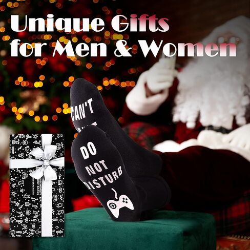 PARIGO Stocking Stuffers for Men Kids Teens Boys Husband Dad Gifts for Men White Elephant Gifts for Adults Funny Gaming Socks in Saudi Arabia