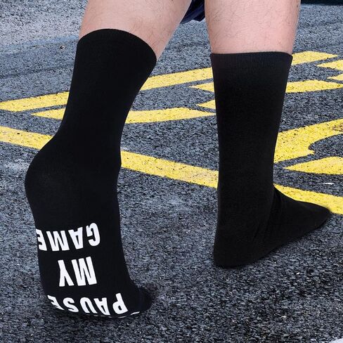 PARIGO Stocking Stuffers for Men Kids Teens Boys Husband Dad Gifts for Men White Elephant Gifts for Adults Funny Gaming Socks in Saudi Arabia