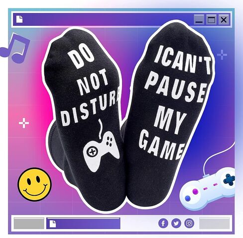 PARIGO Stocking Stuffers for Men Kids Teens Boys Husband Dad Gifts for Men White Elephant Gifts for Adults Funny Gaming Socks in Saudi Arabia