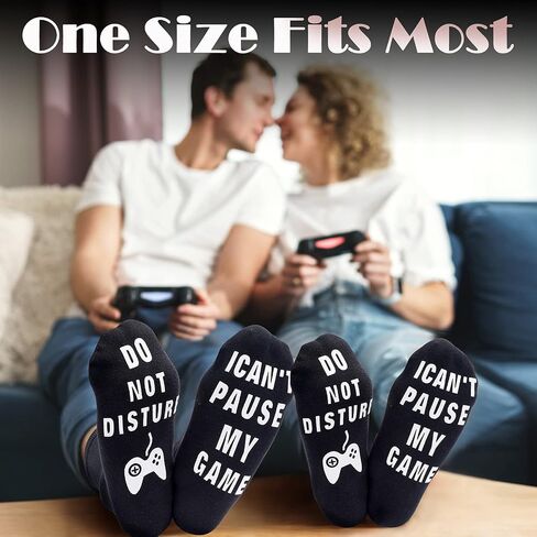 PARIGO Stocking Stuffers for Men Kids Teens Boys Husband Dad Gifts for Men White Elephant Gifts for Adults Funny Gaming Socks in Saudi Arabia
