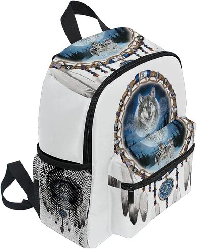 senya Cute Toddler Backpack Mini Travel Bag Wolf Wind Chimes for Baby Girl Boy Age 3-7 in Saudi Arabia