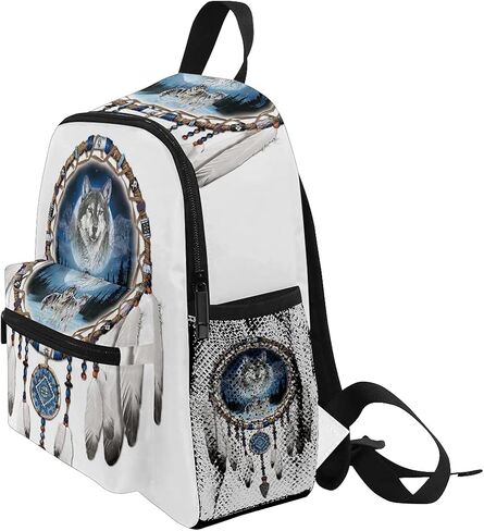 senya Cute Toddler Backpack Mini Travel Bag Wolf Wind Chimes for Baby Girl Boy Age 3-7 in Saudi Arabia