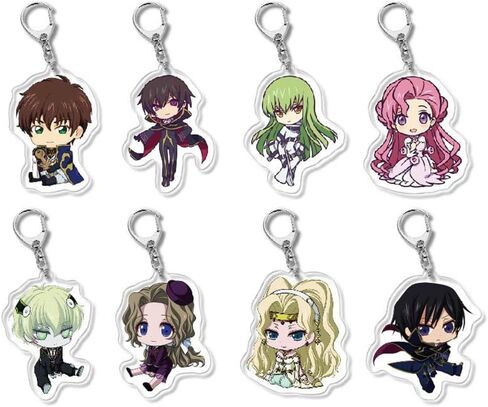 جيه سي في سي اكس سلسلة مفاتيح بتصميم شخصية هانجياكو نو ليلوش من كود جياس، سلسلة مفاتيح لامبروج، سلسلة مفاتيح بتصميم الساحرة الخالدة سي سي، سلسلة مفاتيح in Kuwait