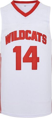 جيرسي رجالي Wildcats High School، 14 تروي بولتون لكرة السلة جيرسي، 8 تشاد دانفورث كرة السلة جيرسي / قميص in Saudi Arabia