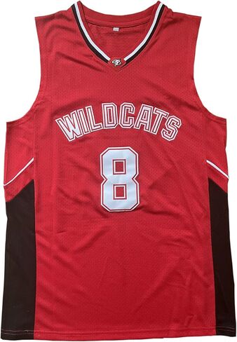 جيرسي رجالي Wildcats High School، 14 تروي بولتون لكرة السلة جيرسي، 8 تشاد دانفورث كرة السلة جيرسي / قميص in Saudi Arabia