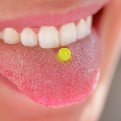 حلقات اللسان من CHARMONLINE قضبان الحلمة 12 قطعة تتوهج في الظلام 14 جرام Bioflex أكريليك أو حلقات ثقب من الفولاذ المقاوم للصدأ مجوهرات in Saudi Arabia