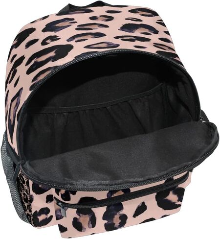 Leopard Print Cheetah Pink Backpack for Toddlers, Kid's Backpack School Bag for Boys Girls Kindergarten Preschool Bag One Size in Saudi Arabia