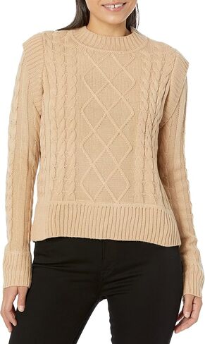 Calvin Klein Women's Petite Long Sleeve Crewneck Effortless Comfort Sweater in Saudi Arabia