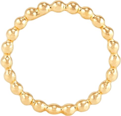 Silpada 'Fontana' Beaded Ring in 18K Yellow Gold-Plated Sterling Silver, Size 6, Size 6 in Saudi Arabia