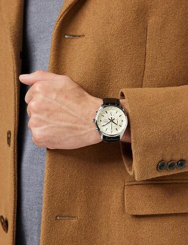 Seiko Herren-Uhr Quarz Edelstahl mit Lederband in Saudi Arabia